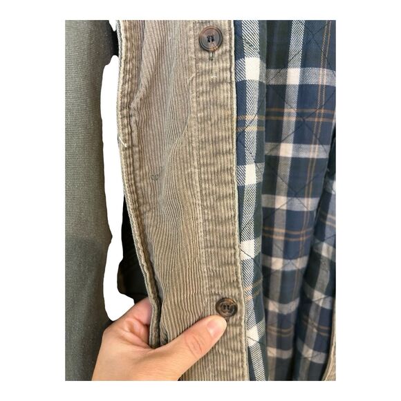 Roundtree & Yorke Mens Barn Chore Jacket Removeable Lining Leather Collar XL - Picture 2 of 10